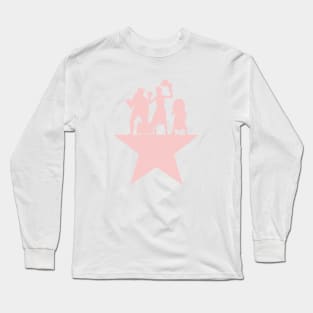 Hitchhiking Ghosts Hamilton Star Mashup Millennial Pink Long Sleeve T-Shirt